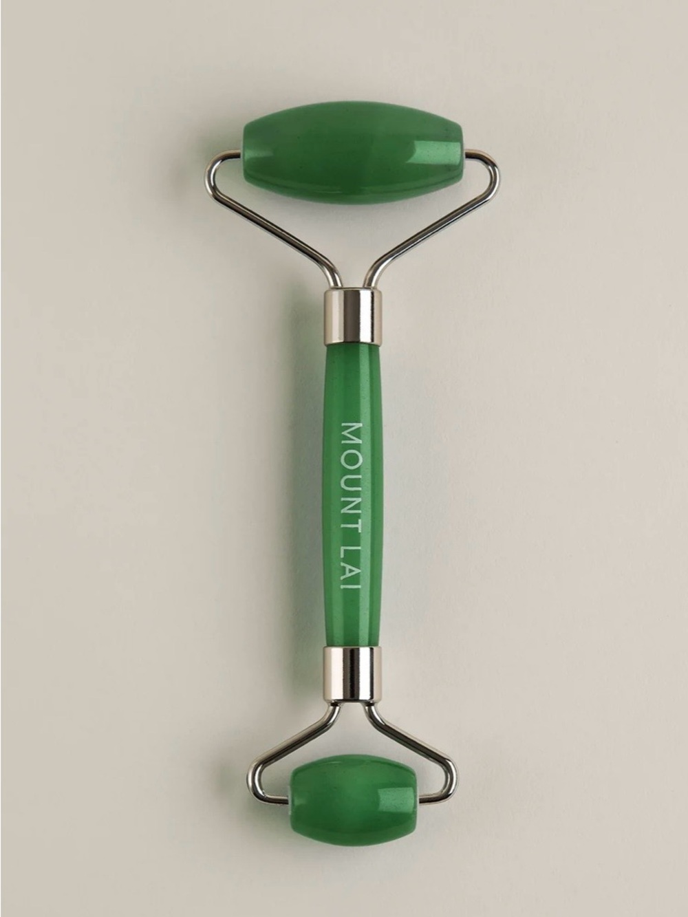 Mount Lai Green Jade Facial Roller - Dual-Ended Cooling Massage